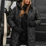 Amber | Elegantna jakna sa kapuljačom od perja