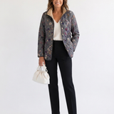 Wattierte Jacke Trockenblumen Nathalie