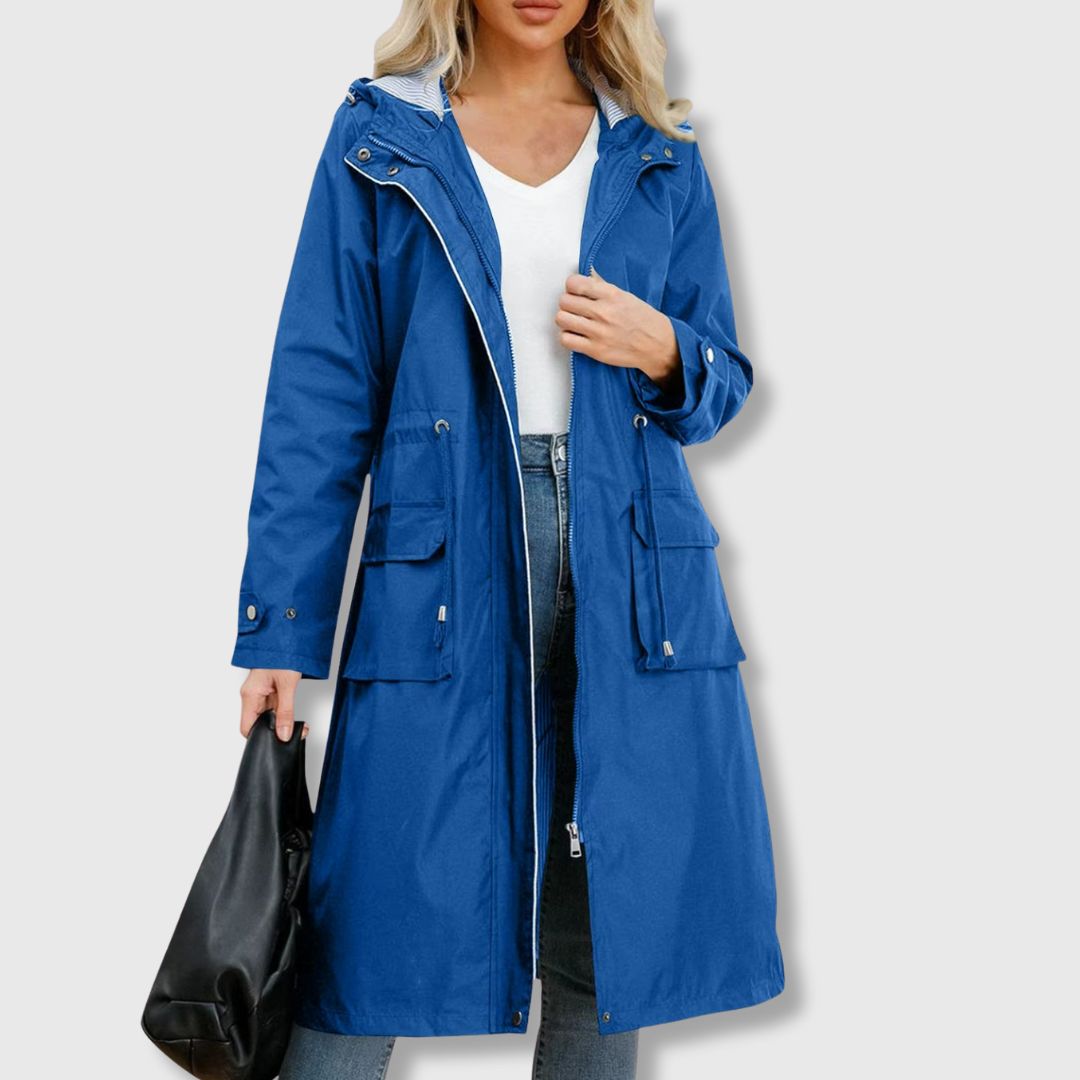 Julia | Abrigo Trench Elegante con Capucha