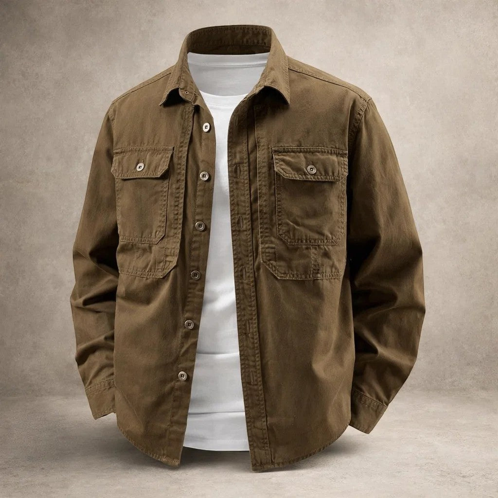 Edin - Camisa-chaqueta de algodón
