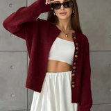 Nicole - Strickjacke mit Knopfdetails