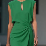 María™ | Elegante vestido midi con detalles drapeados