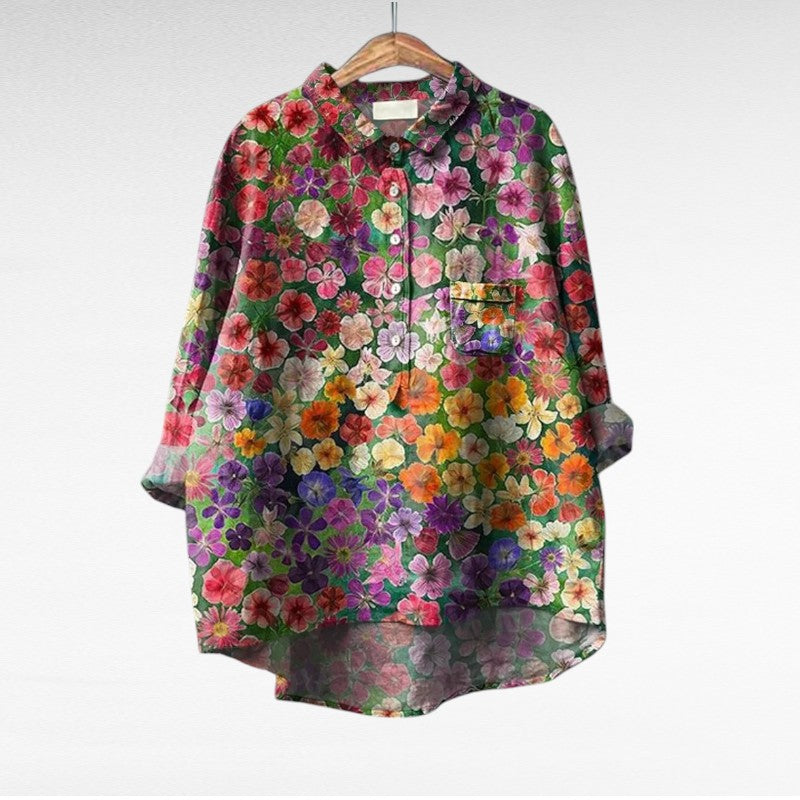 Serenella - Blusa floral elegante