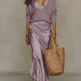 Solène - Vestido slip y combinación de tejido