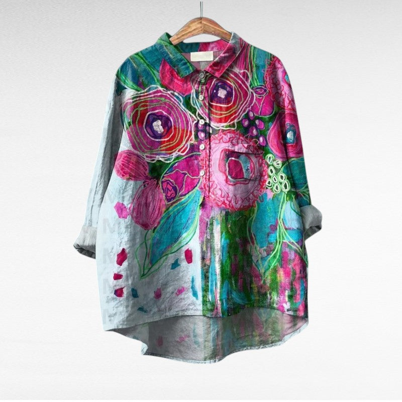 Serenella - Blusa floral elegante
