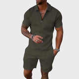 André - Polohemd und Shorts Set