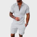 André - Polohemd und Shorts Set