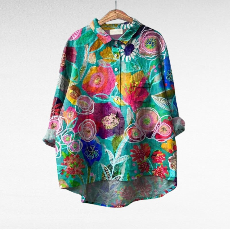 Serenella - Blusa floral elegante