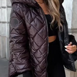 Romelie™ | Prefinjeni prošiveni kaput sa kapuljačom