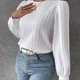 Bianca™ | Elegantna bluzica sa dugim lanternastim rukavima