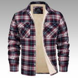 Tiago - Trucker-Jacke Streifen Fleece