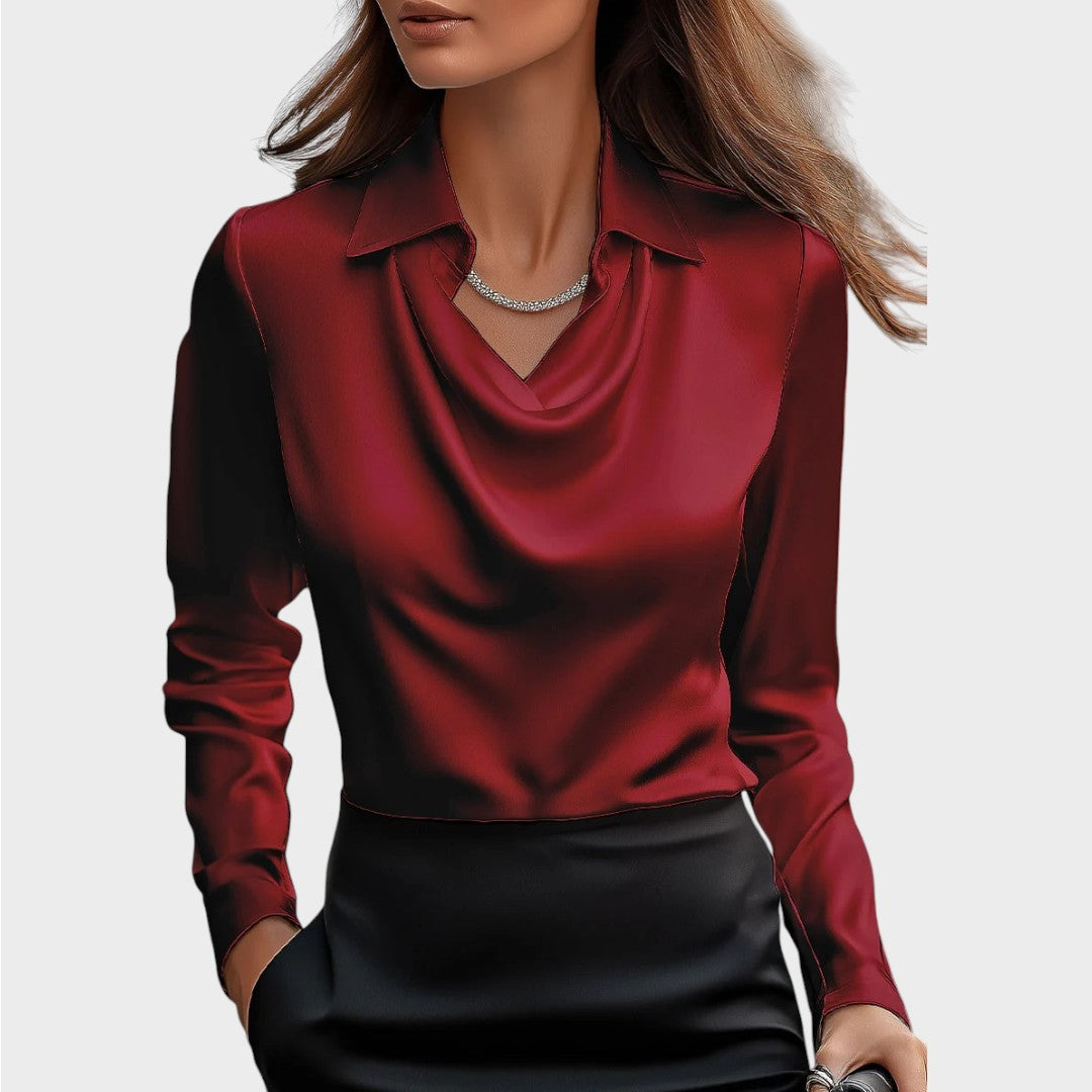 Elin | Blusa de Satén Elegante