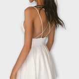 Ailana - Vestido de mujer con escote en V profundo