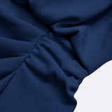 María™ | Elegante vestido midi con detalles drapeados