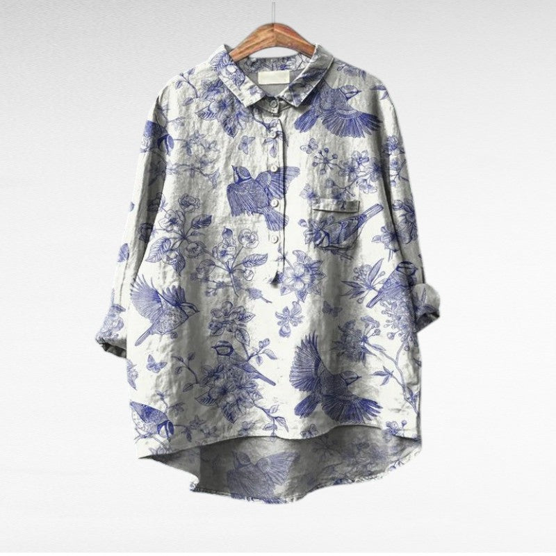 Claire | Elegante Leinenbluse für den Sommer