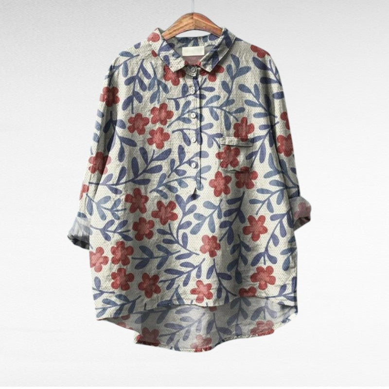 Claire | Elegante Leinenbluse für den Sommer