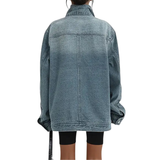 Cleo | Asimetrična Jakna sa Dugmadima u Street Style Stilu