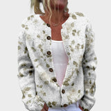 Joana - Herbstblumen Cardigan