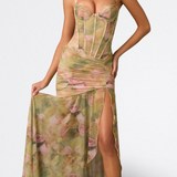 Isamara - Vestido Largo con Cuerpo