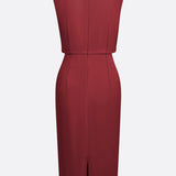 María™ | Elegante vestido midi con detalles drapeados