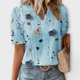 Emília - Bluse mit V-Ausschnitt