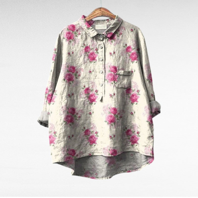 Claire | Elegante Leinenbluse für den Sommer