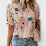 Emília - Bluse mit V-Ausschnitt