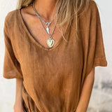 Marie™ | Ležerna bluzica u Ibiza stilu sa V-izrezom