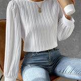 Bianca™ | Elegantna bluzica sa dugim lanternastim rukavima