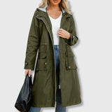 Julia | Abrigo Trench Estilizado con Capucha