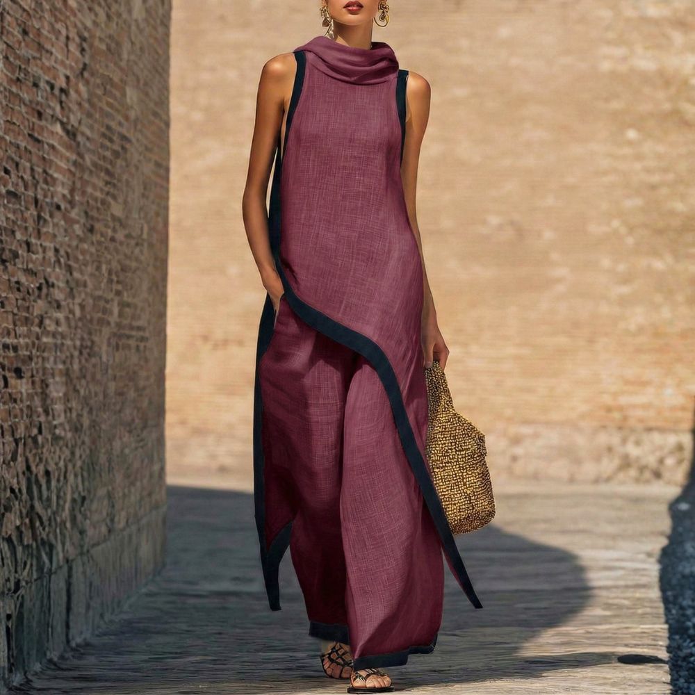 Leonora - Elegantes Leinen-Set
