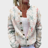 Leonor - Herbstblumen Cardigan