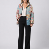Gepolsterte Patchwork-Blumenjacke Chloé