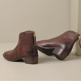 Camila - Luxuriöse Stiefeletten mit niedrigem Absatz