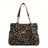 Leoparden - Tasche mit Wildleder-Muster