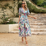 Elly | Charmantes Kleid mit V-Ausschnitt