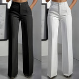Sabine - Pantalones elegantes de mujer de cintura alta