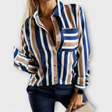 Emily – Casual y Elegante: Blusa a Rayas