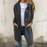 Paula™ | Elegantna dugačka džemper jakna