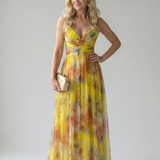 Isel - Vestido maxi de lujo