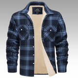 Tiago - Trucker-Jacke Streifen Fleece