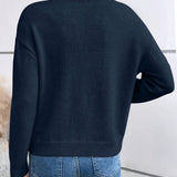 Nora - Strickpullover mit Spitze