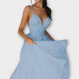 Ailana - Vestido de mujer con escote en V profundo