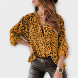 Iara - Moderne Bluse mit Leopardenmuster