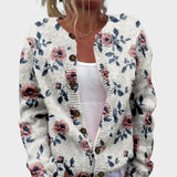 Laura - Herbstblumen Cardigan
