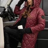 Amber | Elegantna jakna sa kapuljačom od perja