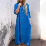 Marie™ | Ležerna, visoko do članaka, košulja haljina u Ibiza stilu