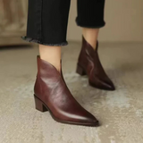 Camila - Luxuriöse Stiefeletten mit niedrigem Absatz