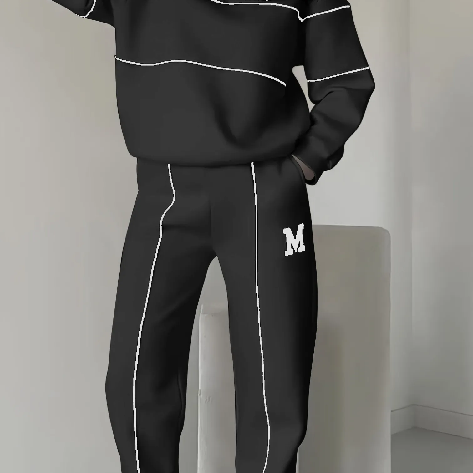 Janine - Opušteno dvodelno žensko odelo sa dugim rukavima