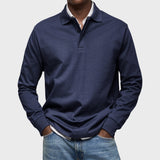 Eduardo - Luxuriöses Langarm-Polo